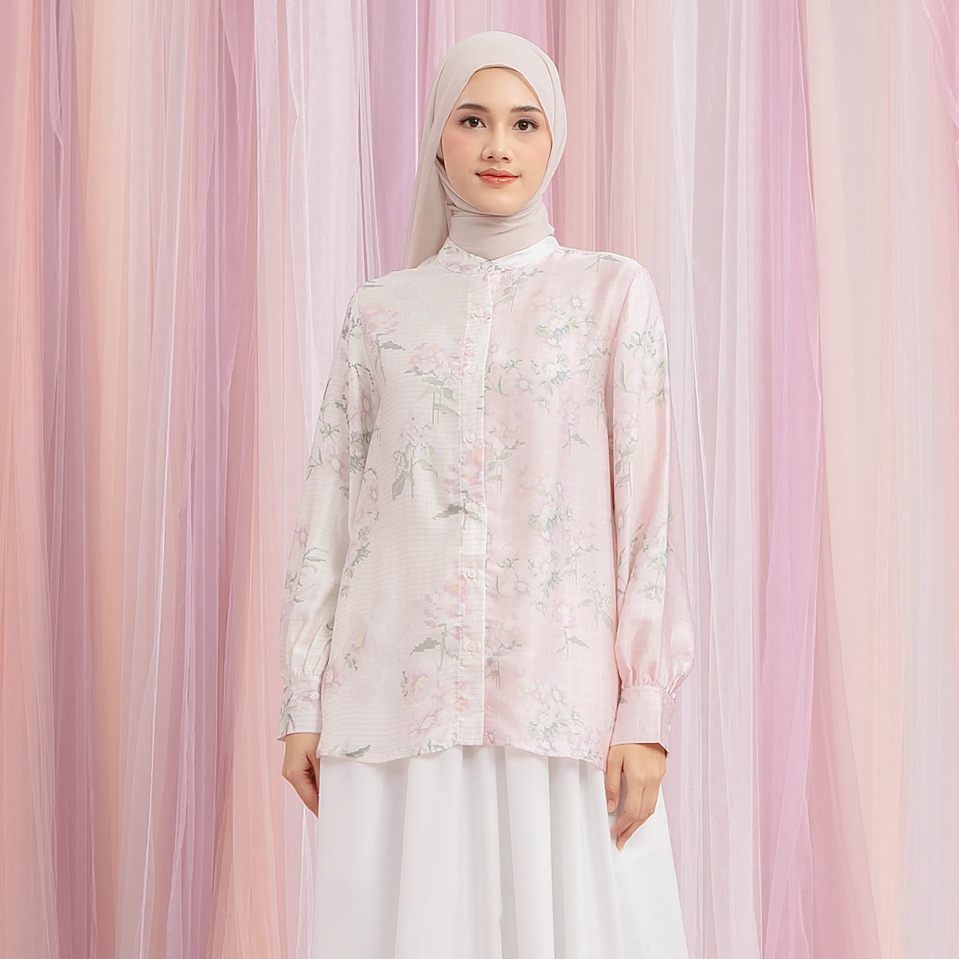Chappel Creme Pink Top | HijabChic