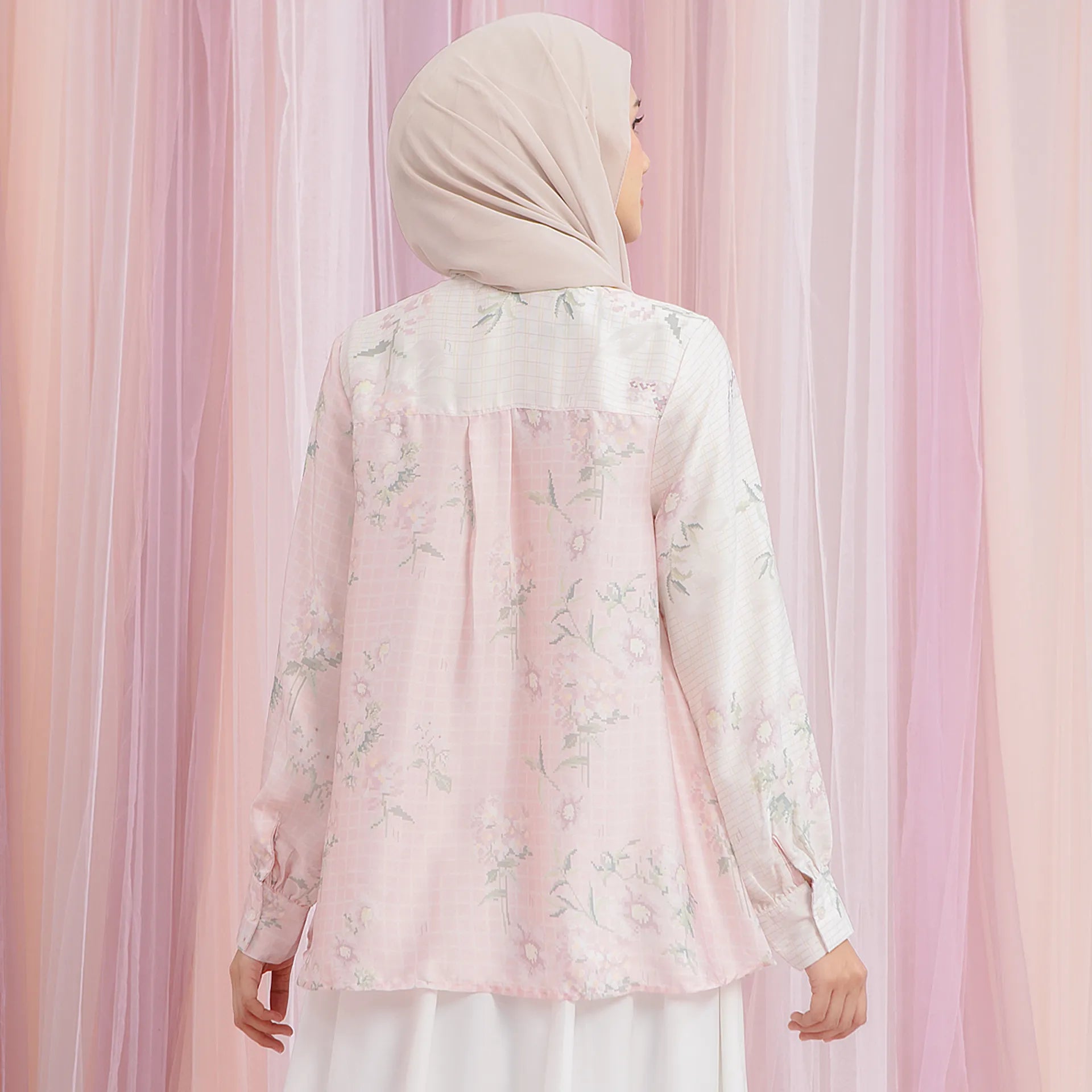 Chappel Creme Pink Top | HijabChic