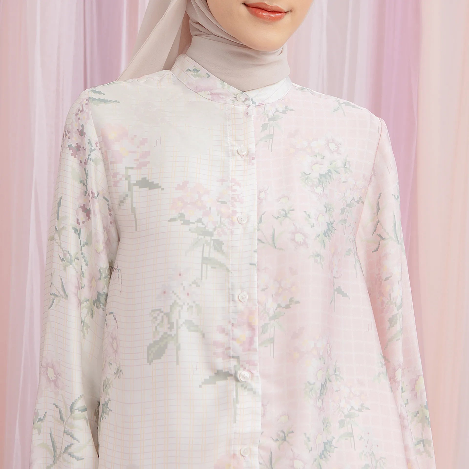 Chappel Creme Pink Top | HijabChic