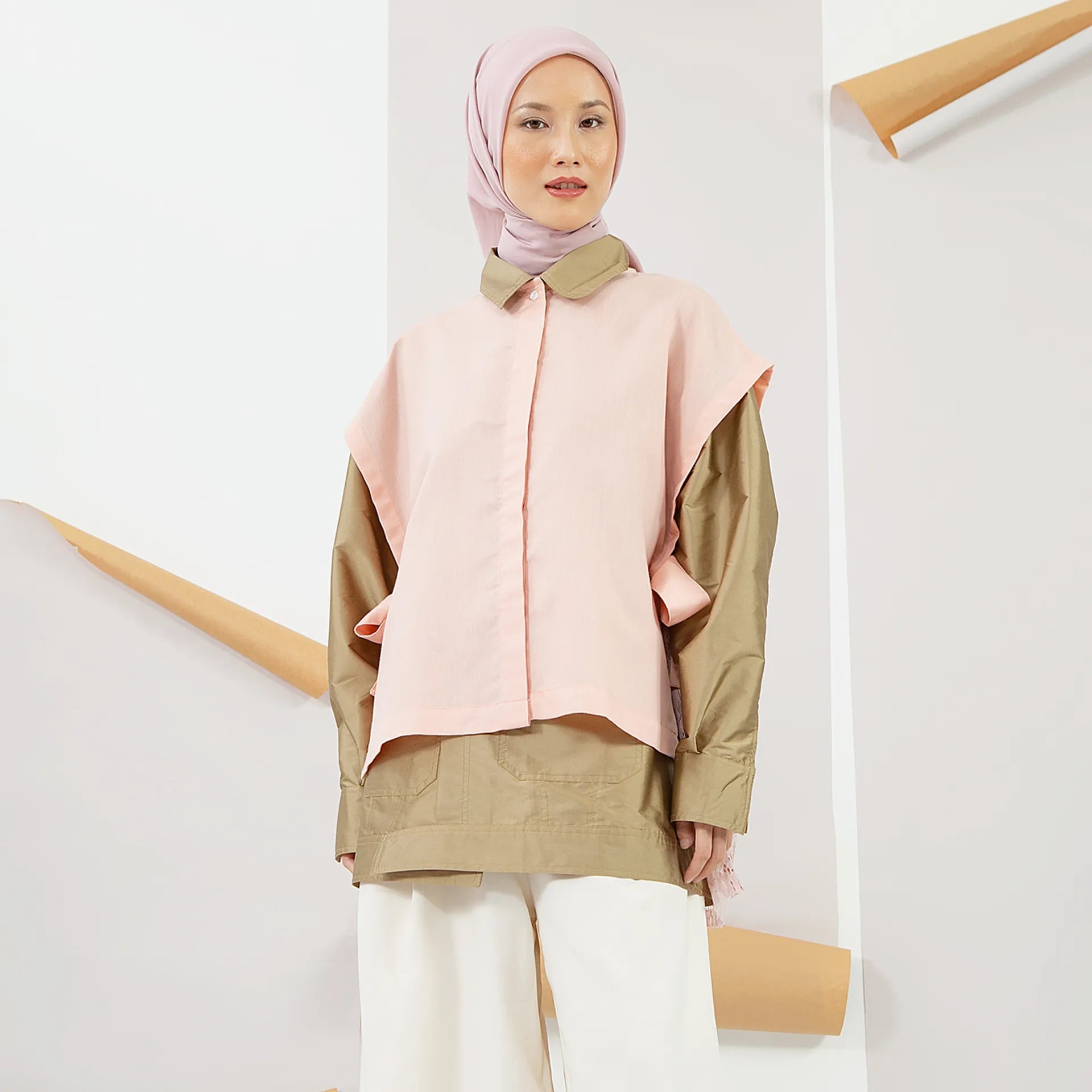 Eidlyn Coral Peach Outer | HijabChic