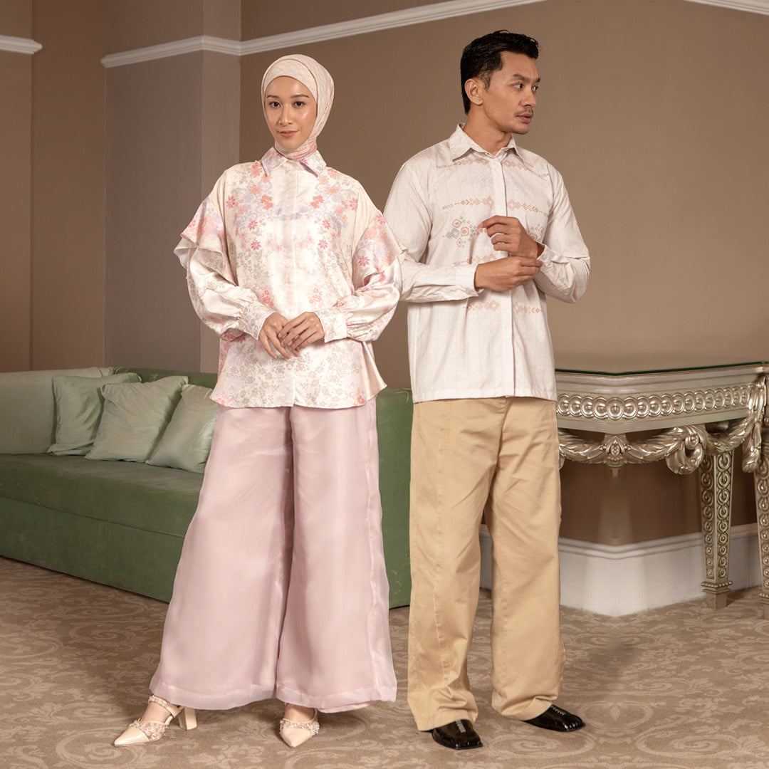 Bundling Homecoming Couple Malik Koko Sand Stone + Thea Top Peach