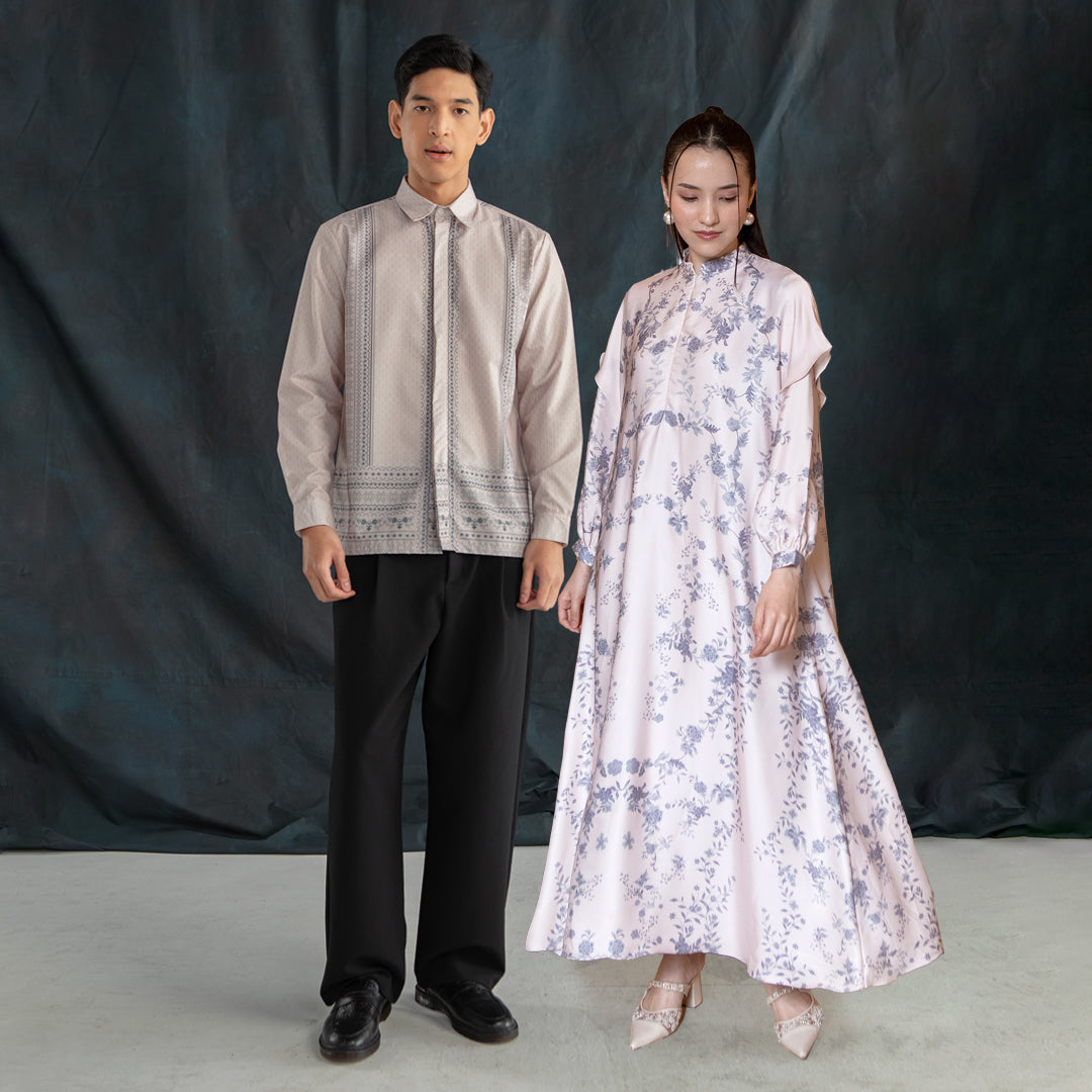 Bundling Valora Couple Saga Koko Ash Grey + Estelle Dress Ash Grey