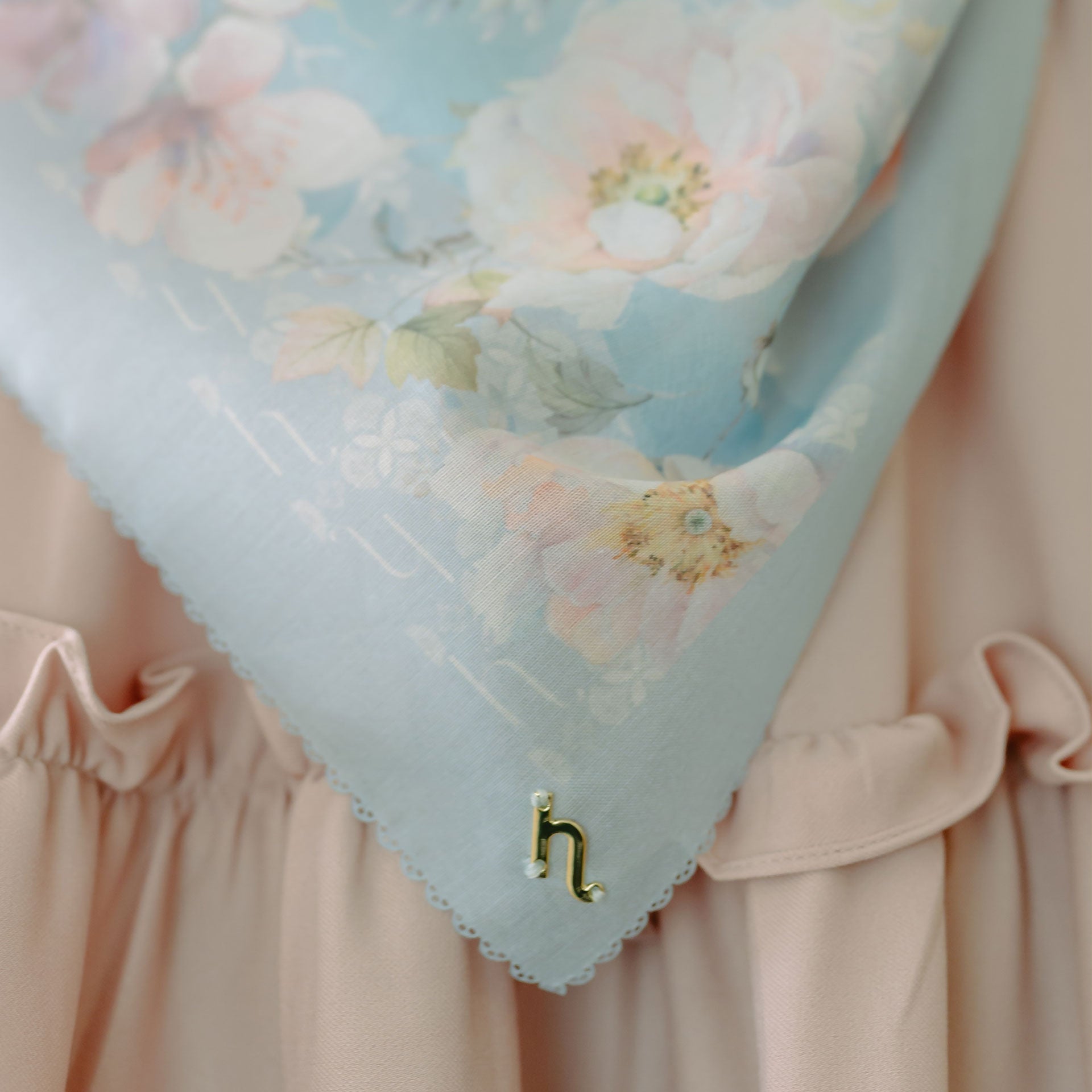 Calendula Baby Blue Scarf | HijabChic