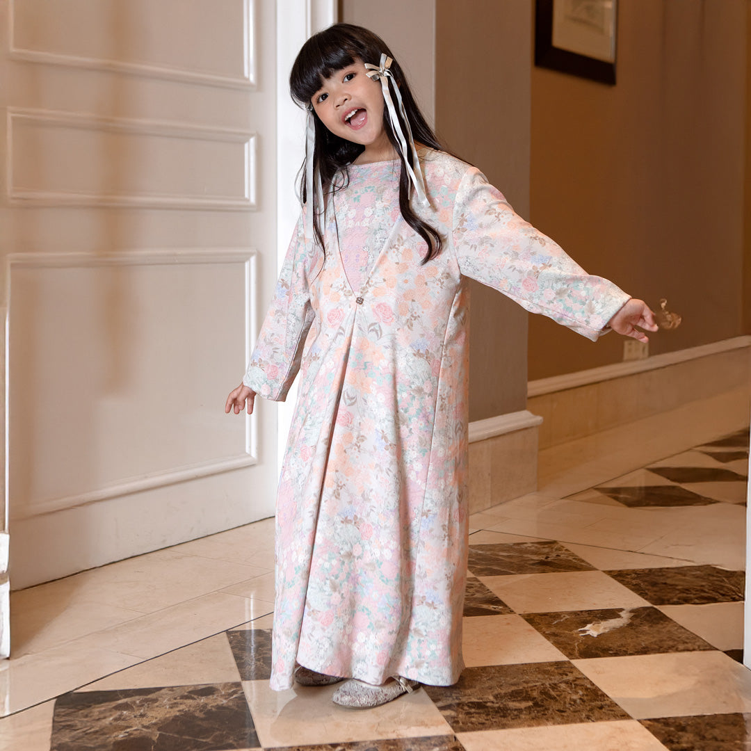 Carla Girl Dress Blush Petal