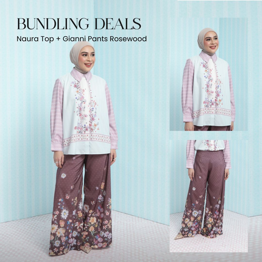 Naura Top + Gianni Pants Rosewood