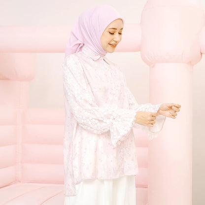 Decca Sage Pink Top | HijabChic