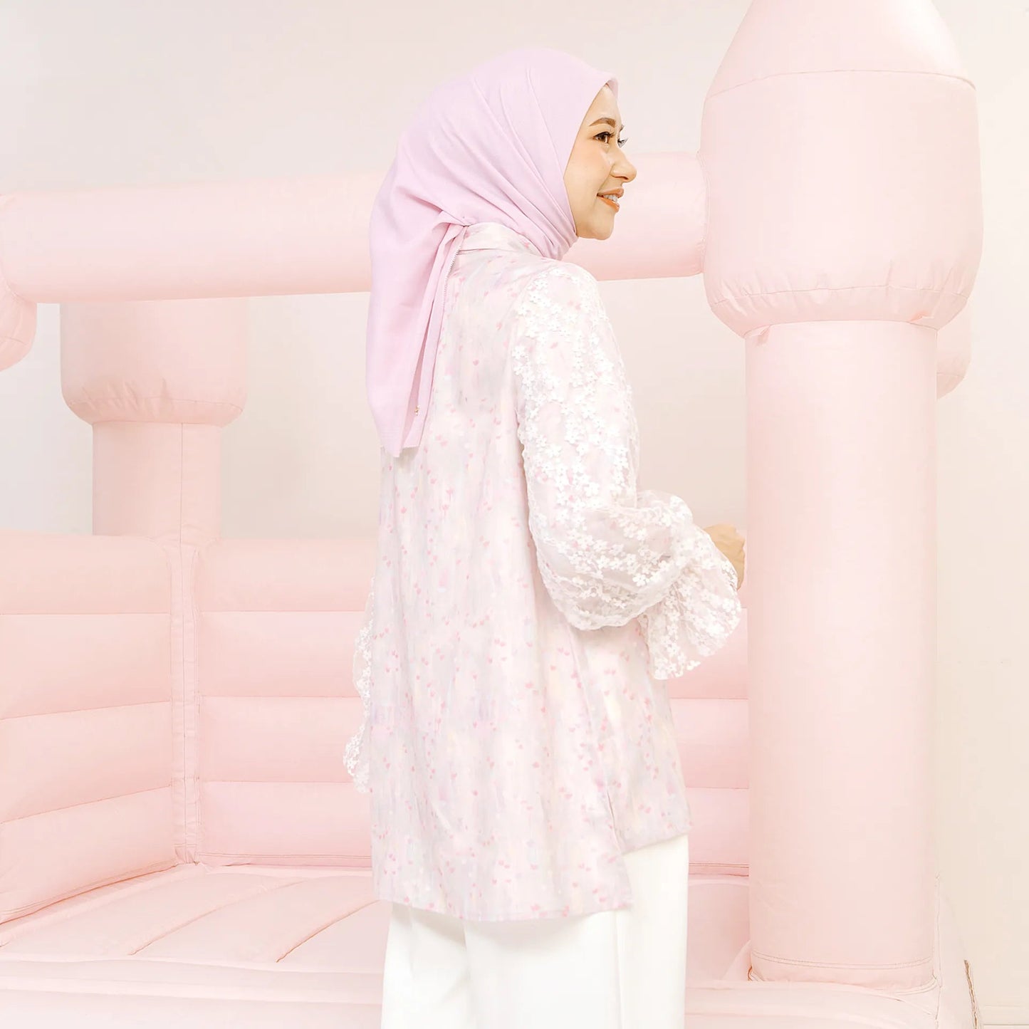 Decca Sage Pink Top | HijabChic