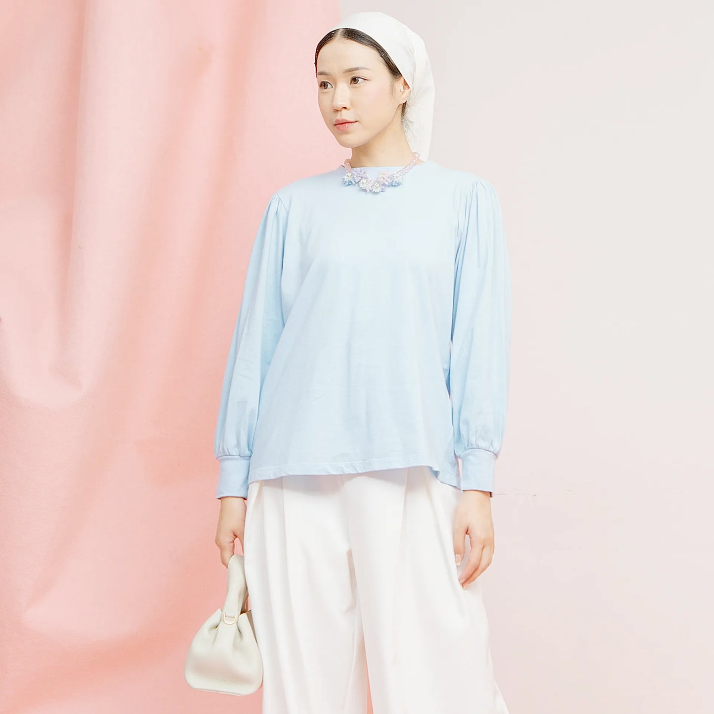 Uzma Dusty Blue Tops