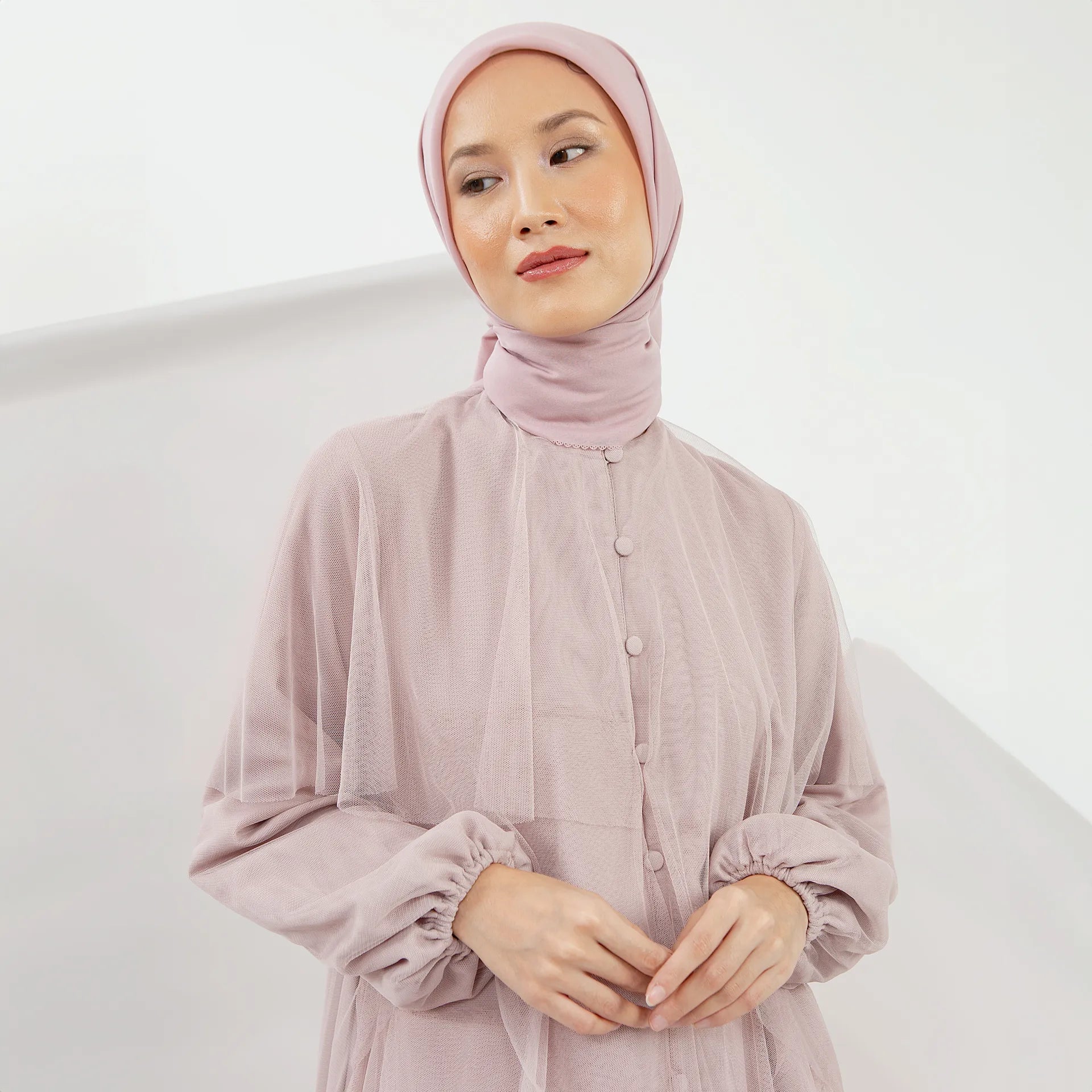 Hawa Dusty Pink Tunic | HijabChic