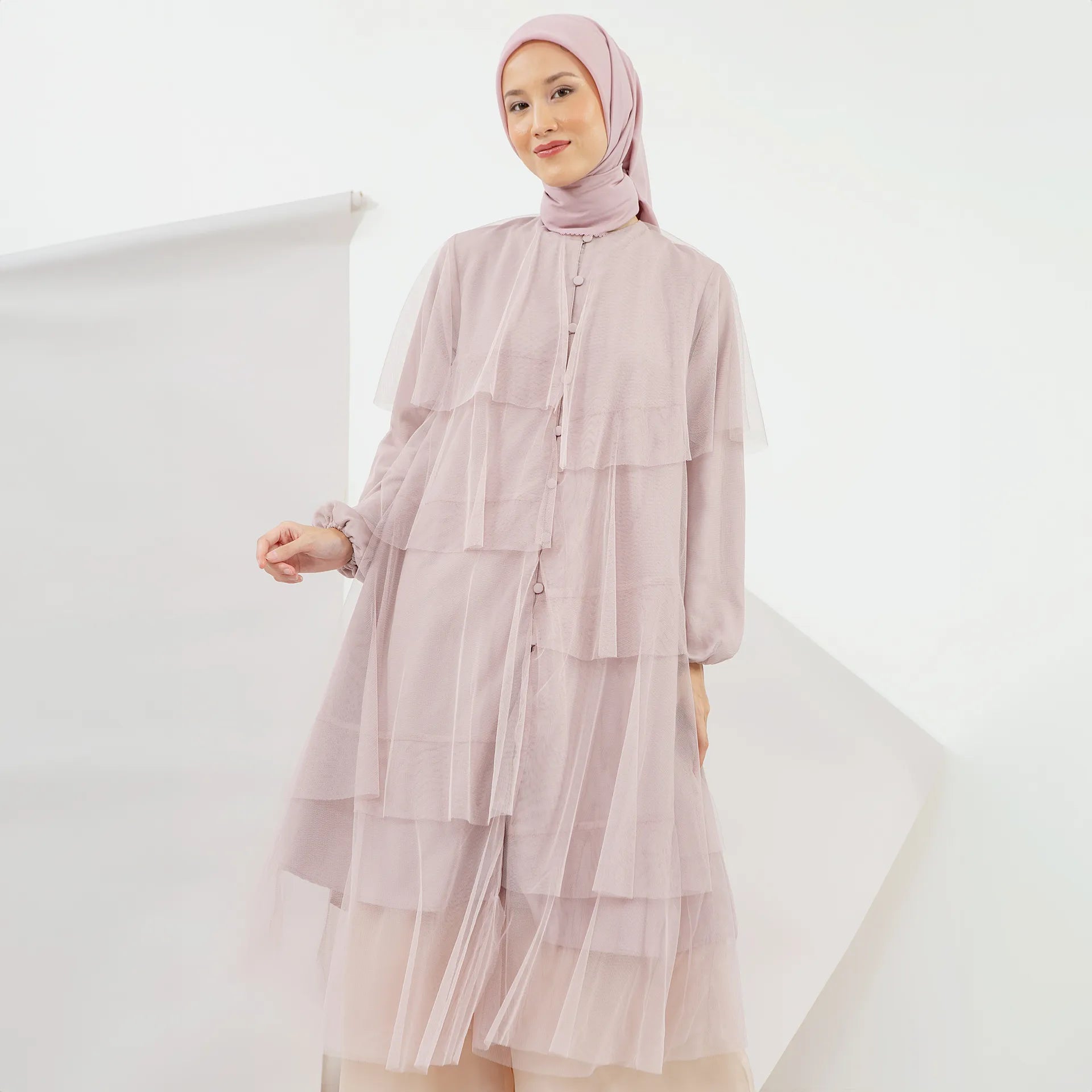 Hawa Dusty Pink Tunic | HijabChic