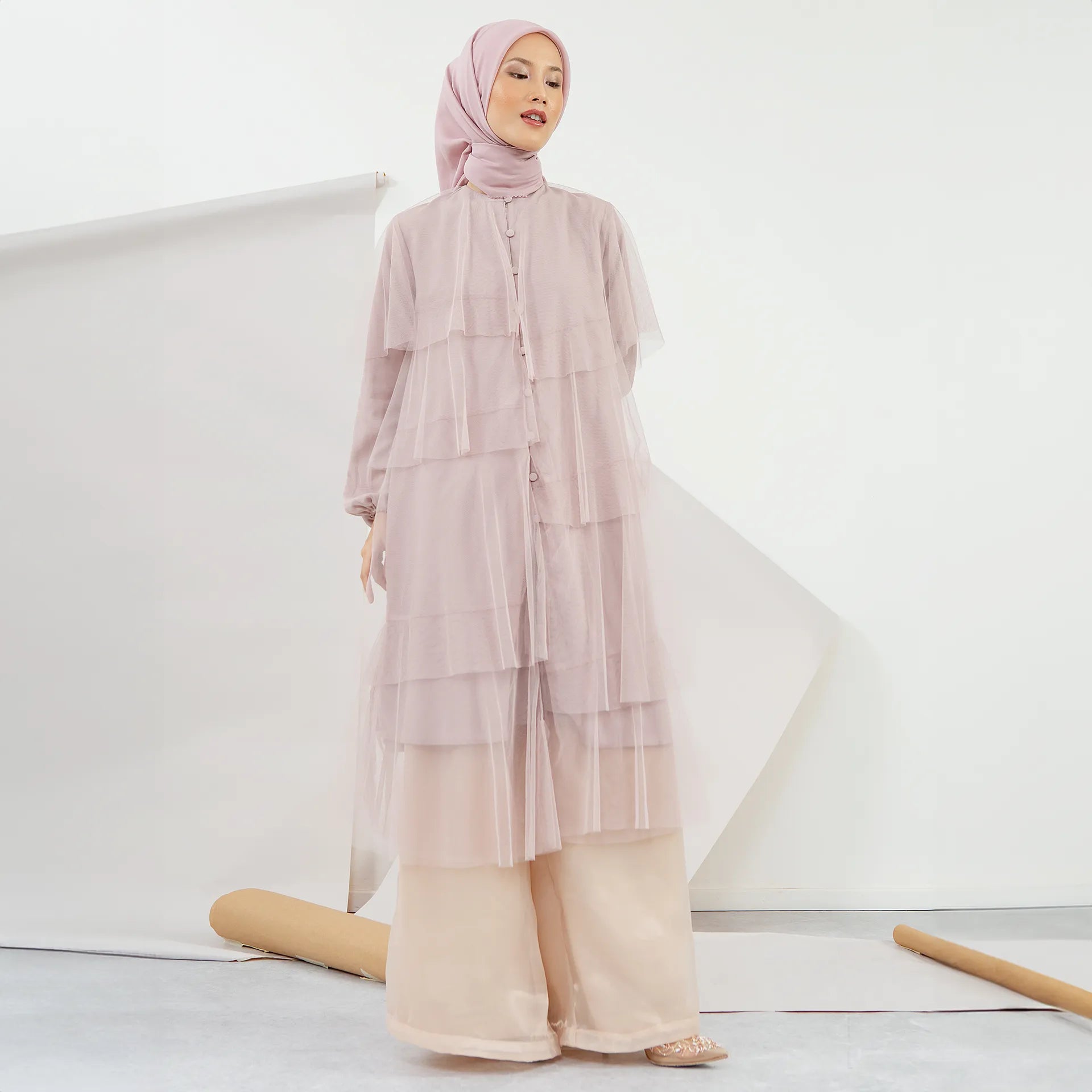 Hawa Dusty Pink Tunic | HijabChic