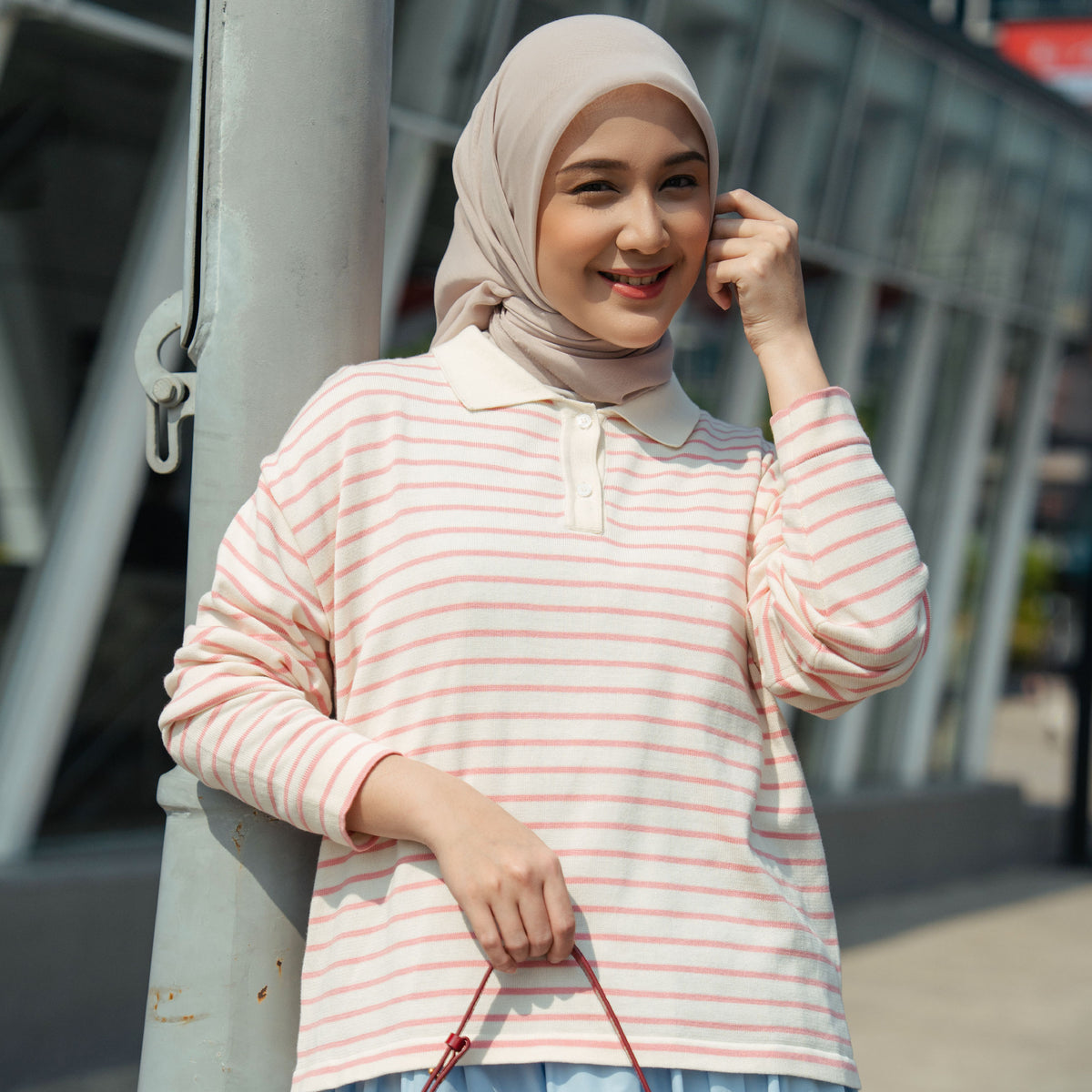 Dalila Top Knitt - Mint Pink