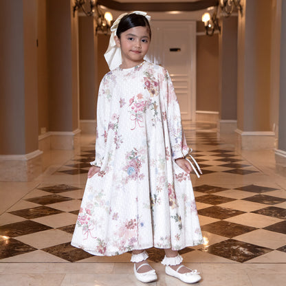 Delia Girl Dress Ivory Blossom