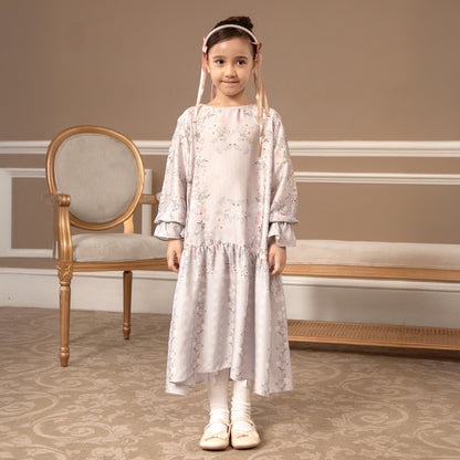 Deline Girl Dress Misty Lilac