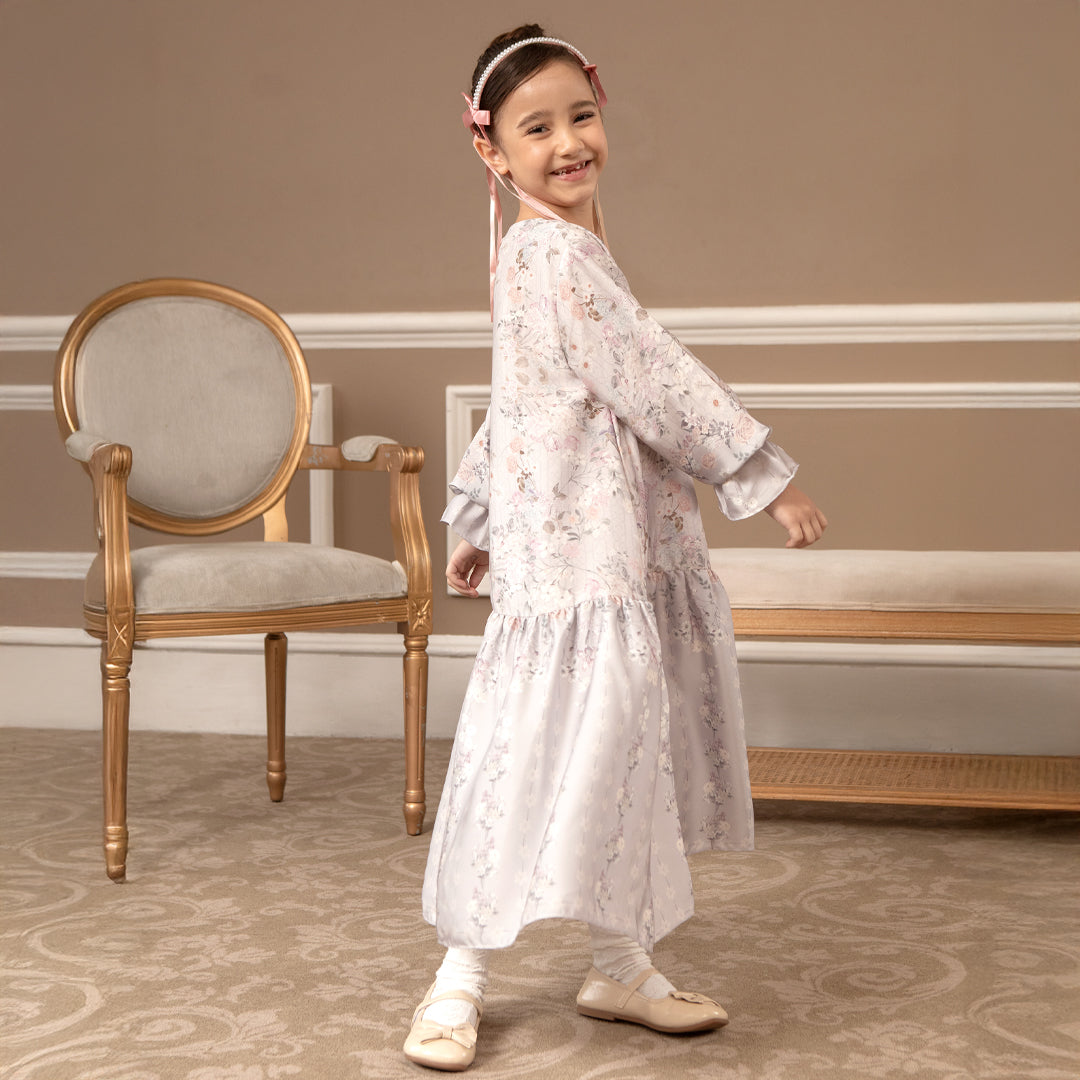 Deline Girl Dress Misty Lilac