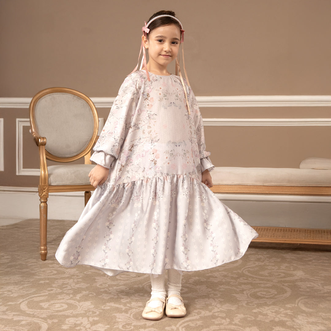Deline Girl Dress Misty Lilac