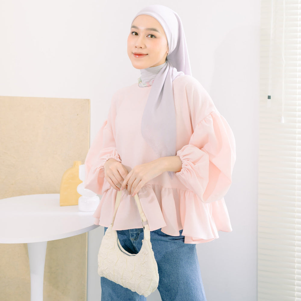 
            
                Load image into Gallery viewer, Aiyana Dusty Pink Tops | HijabChic
            
        