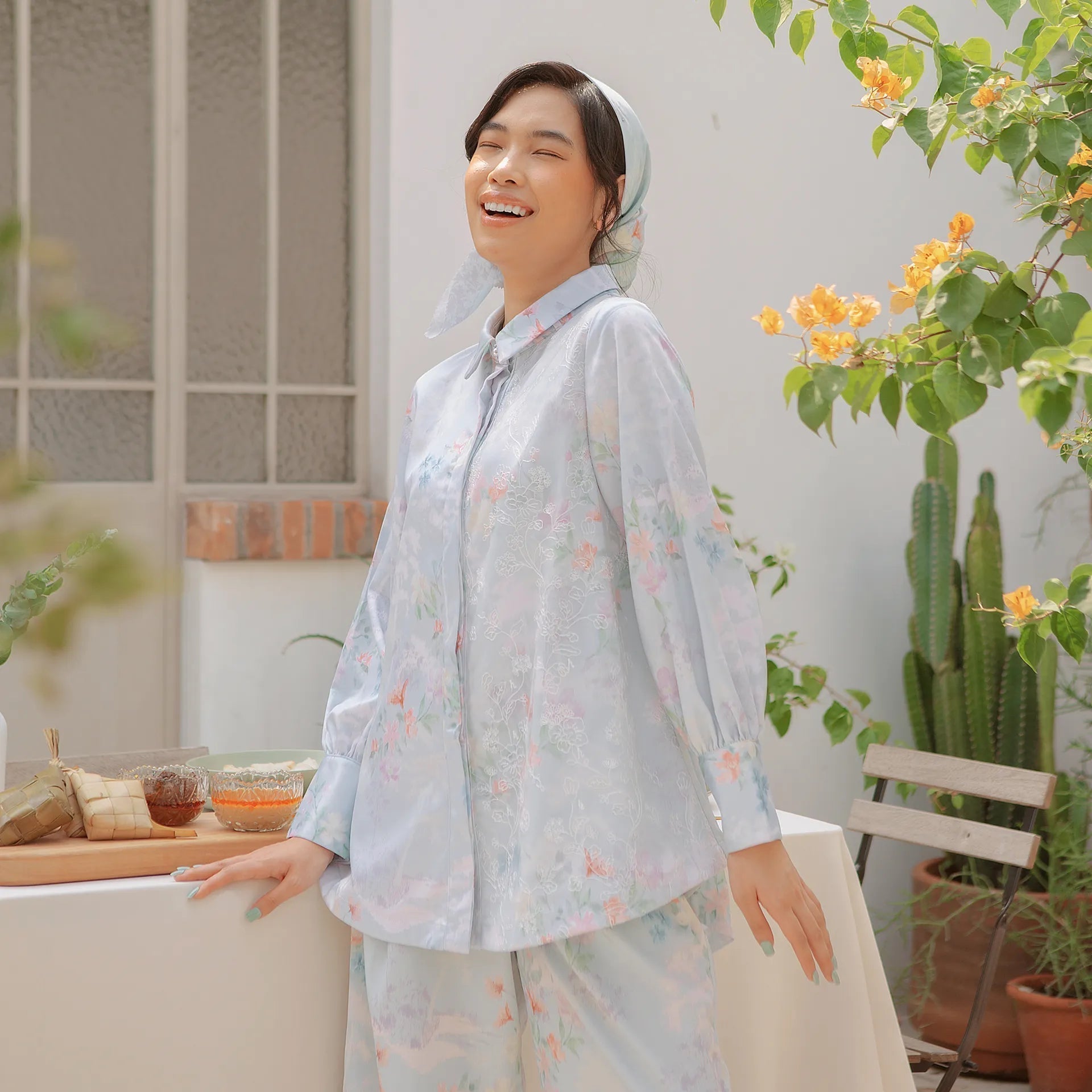 ardena dusty blue tops hijabchic atasan kemeja