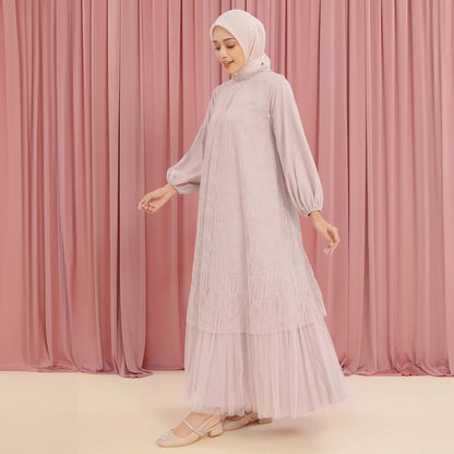 Syahira Pink Nude Dress (Pre-Order)