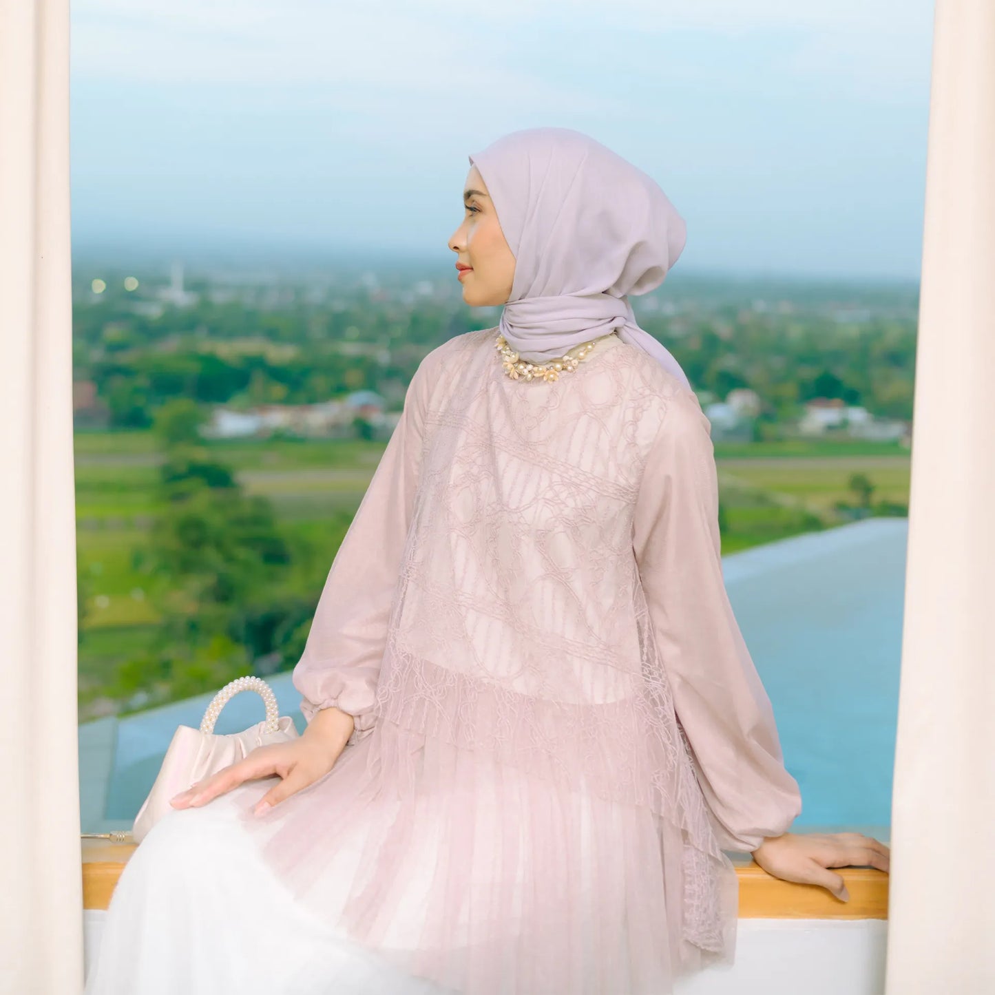 Syahita Dusty Pink Tops