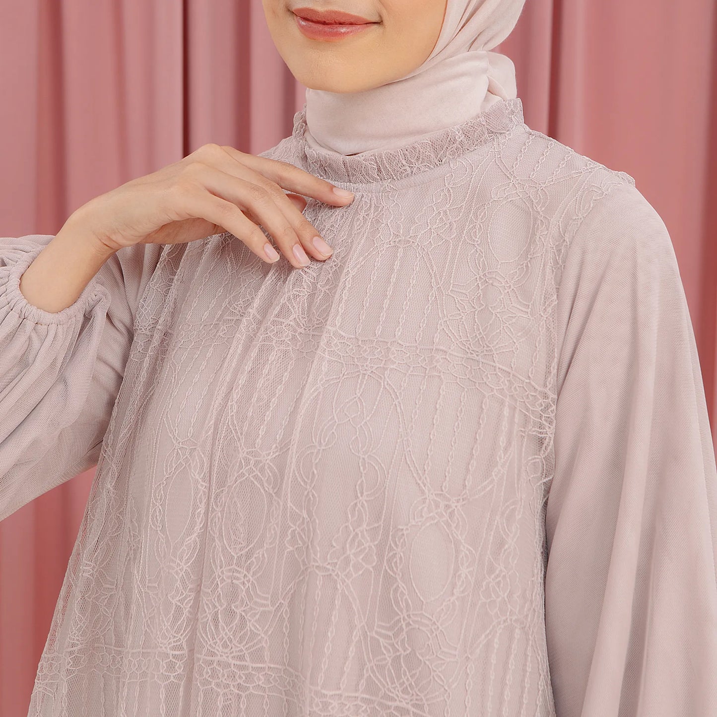 Syahira Dusty Pink Dress (Pre-Order)