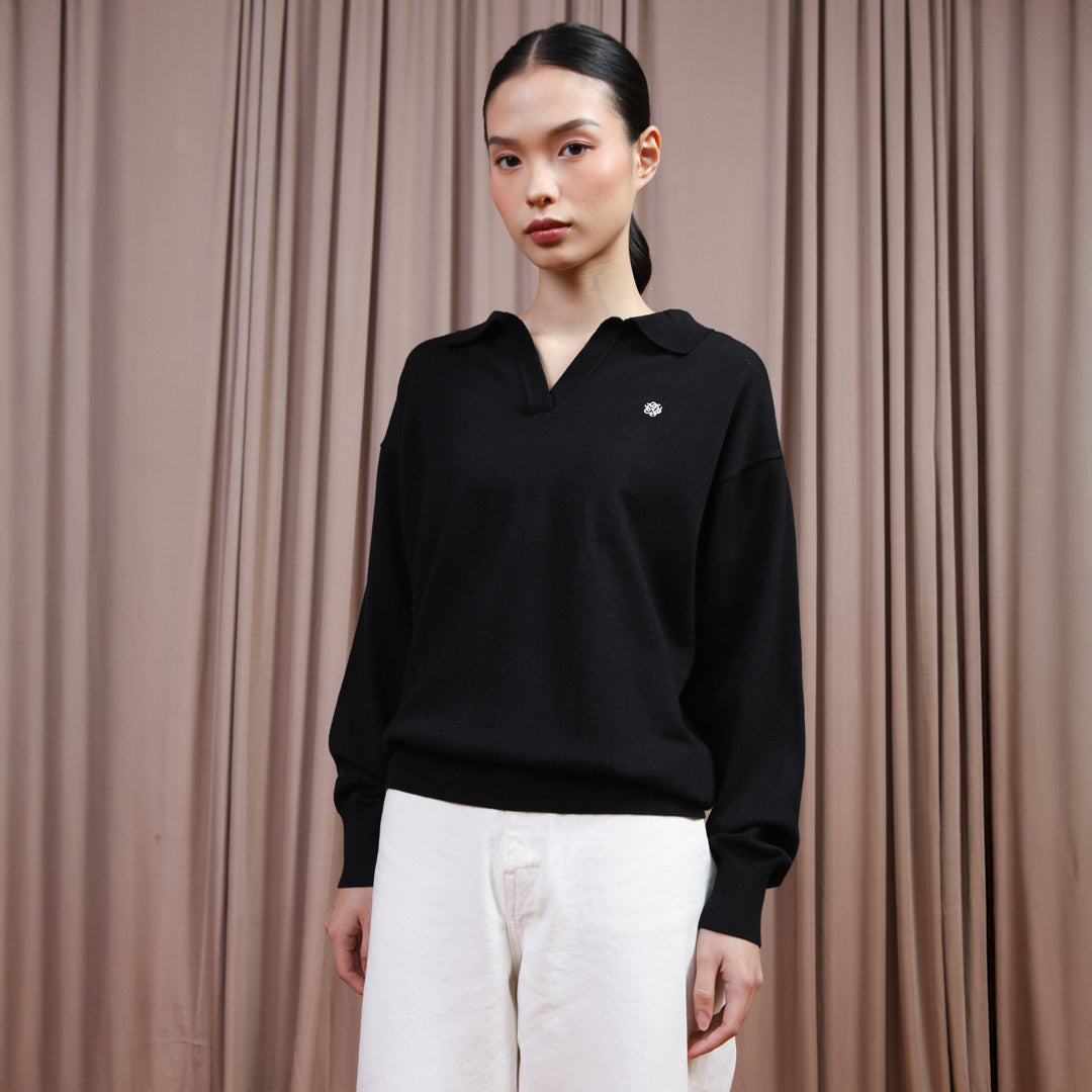 Evelyn Black Top