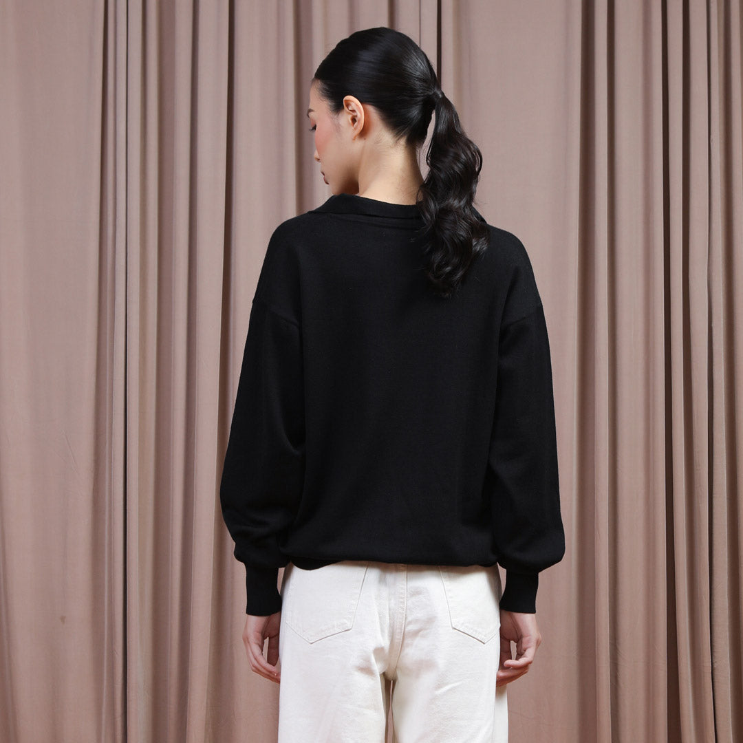 Evelyn Black Top