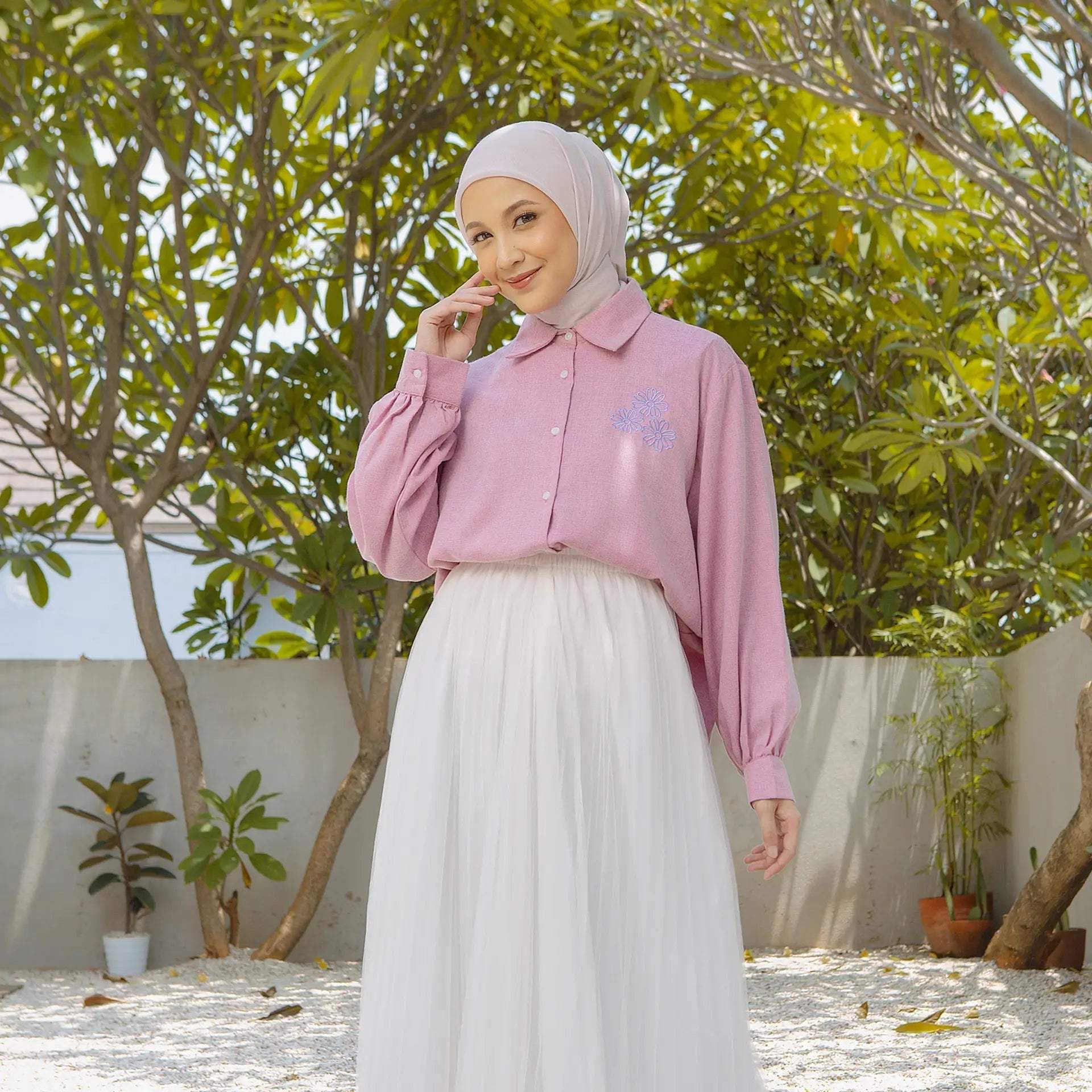 eilyn pink tops hijabchic atasan kemeja 3