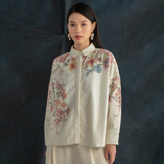 Eira Top Ivory Blossom