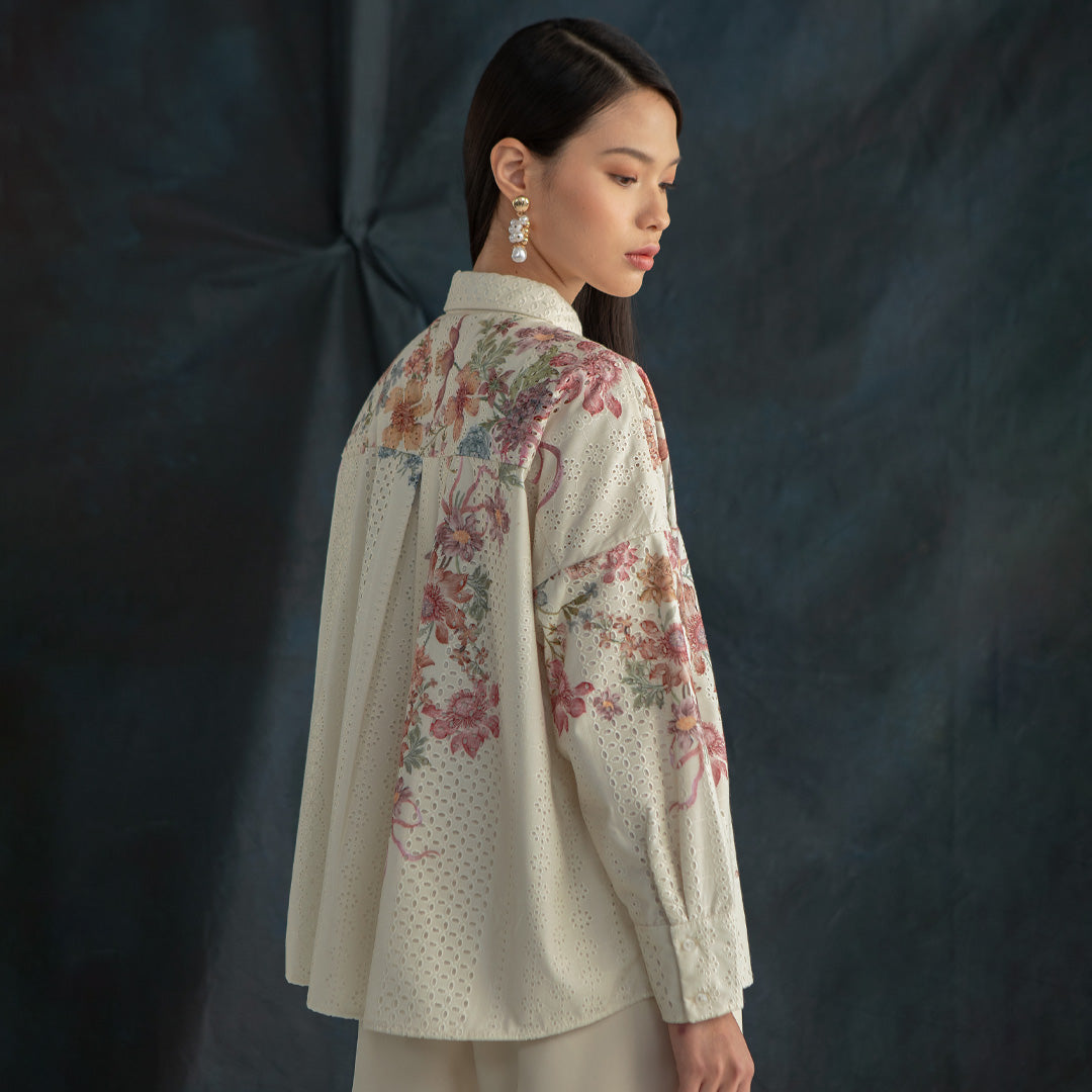 Eira Top Ivory Blossom