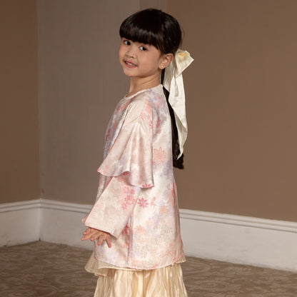 Evalina Girl Top Peach