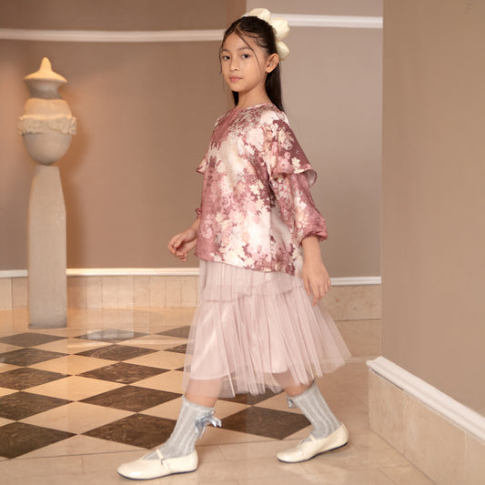 Evalina Girl Top Rosewood