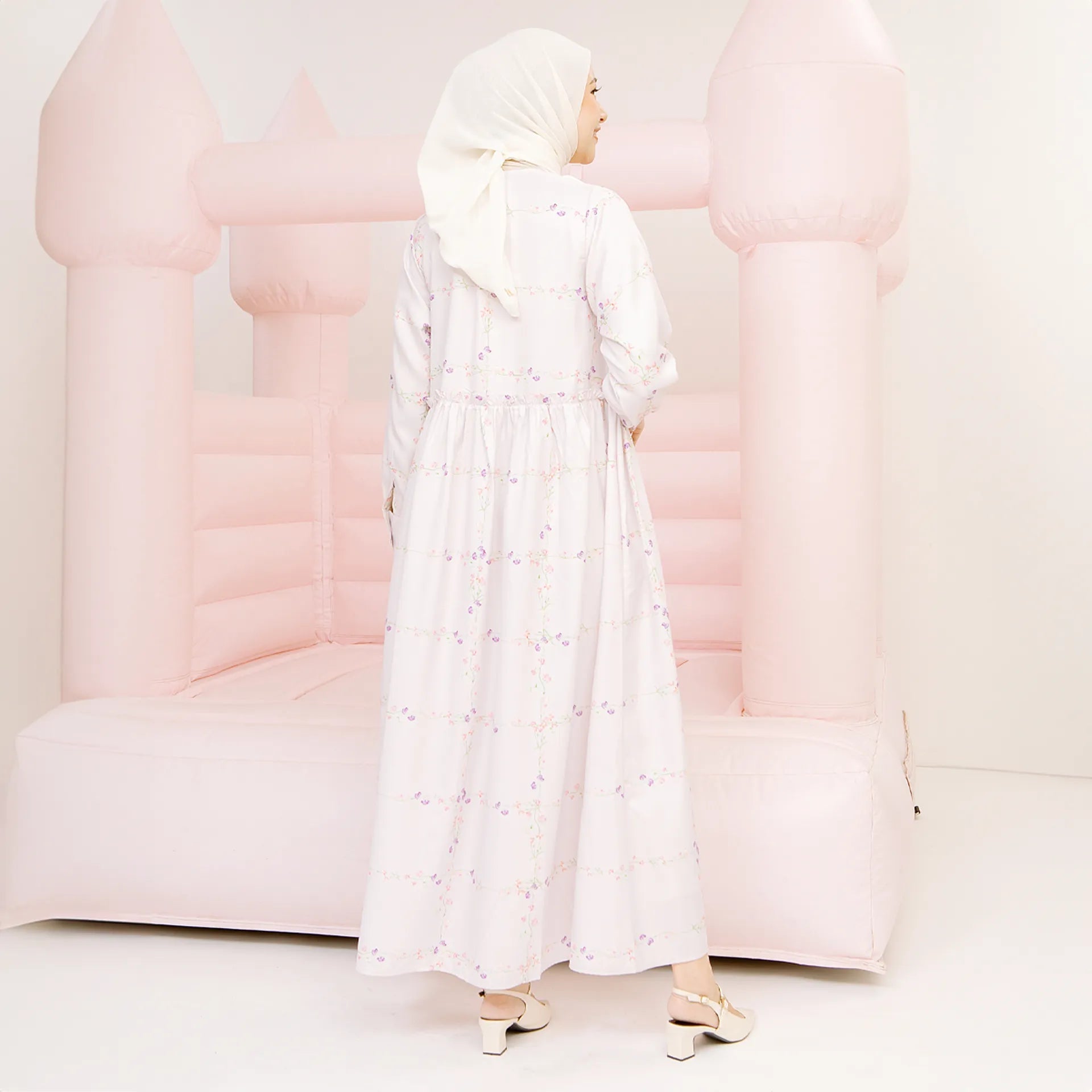 Faye Soft Pink Dress | HijabChic