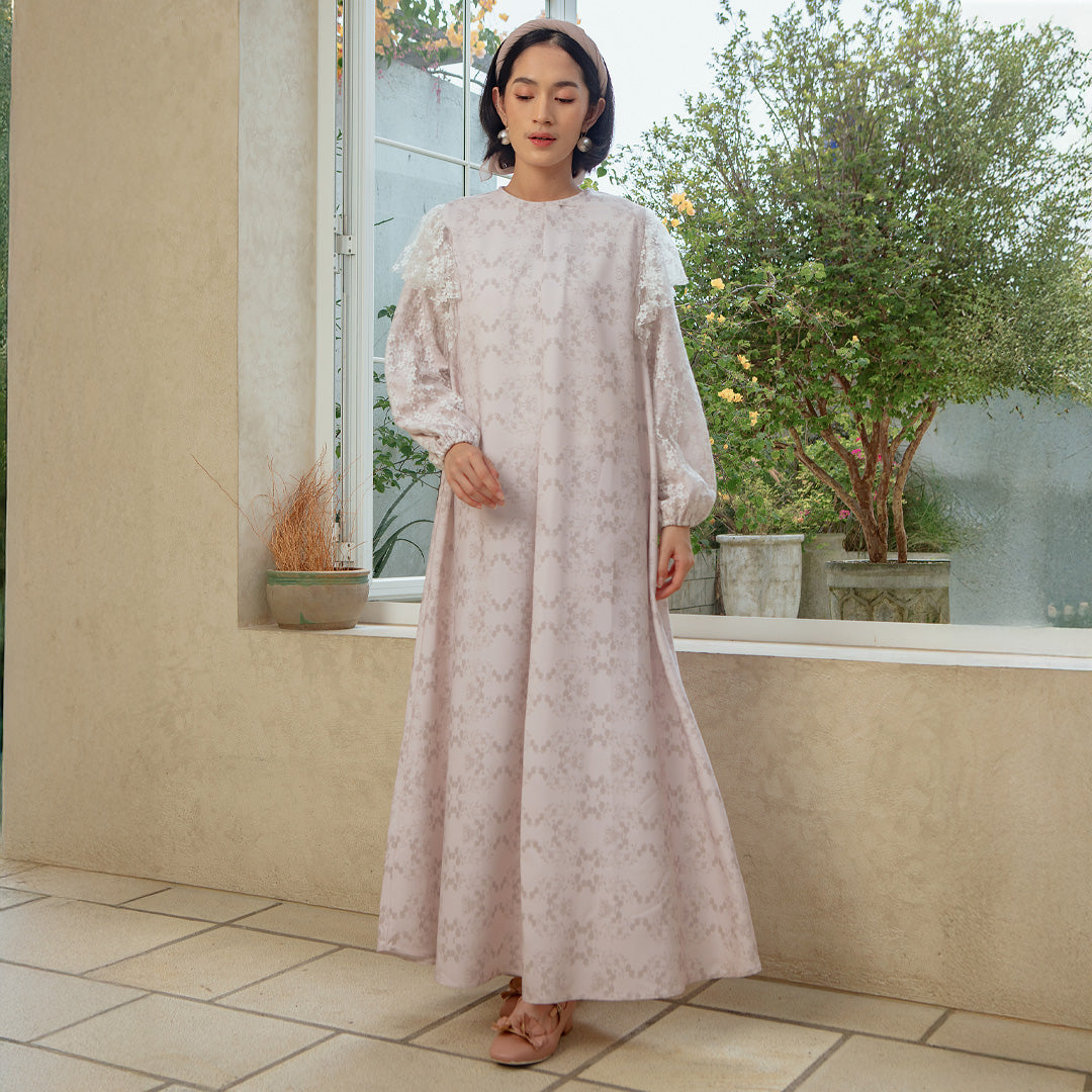 Fiya Dress Ivory Rose