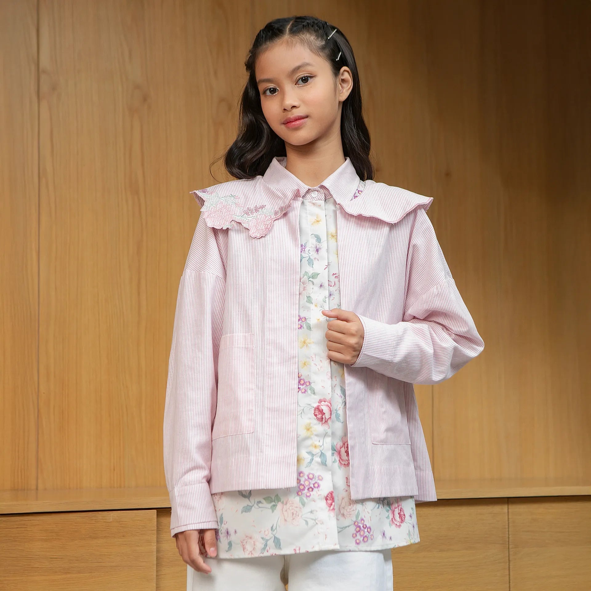 Goya Pale Pink Outerwear | HijabChic