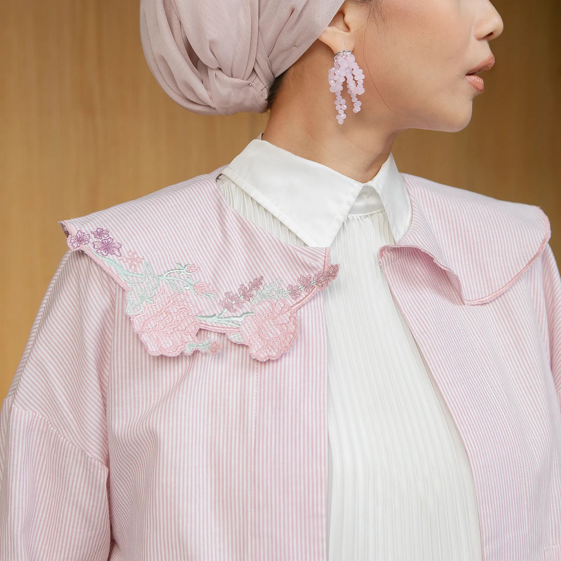 Goya Pale Pink Outerwear | HijabChic