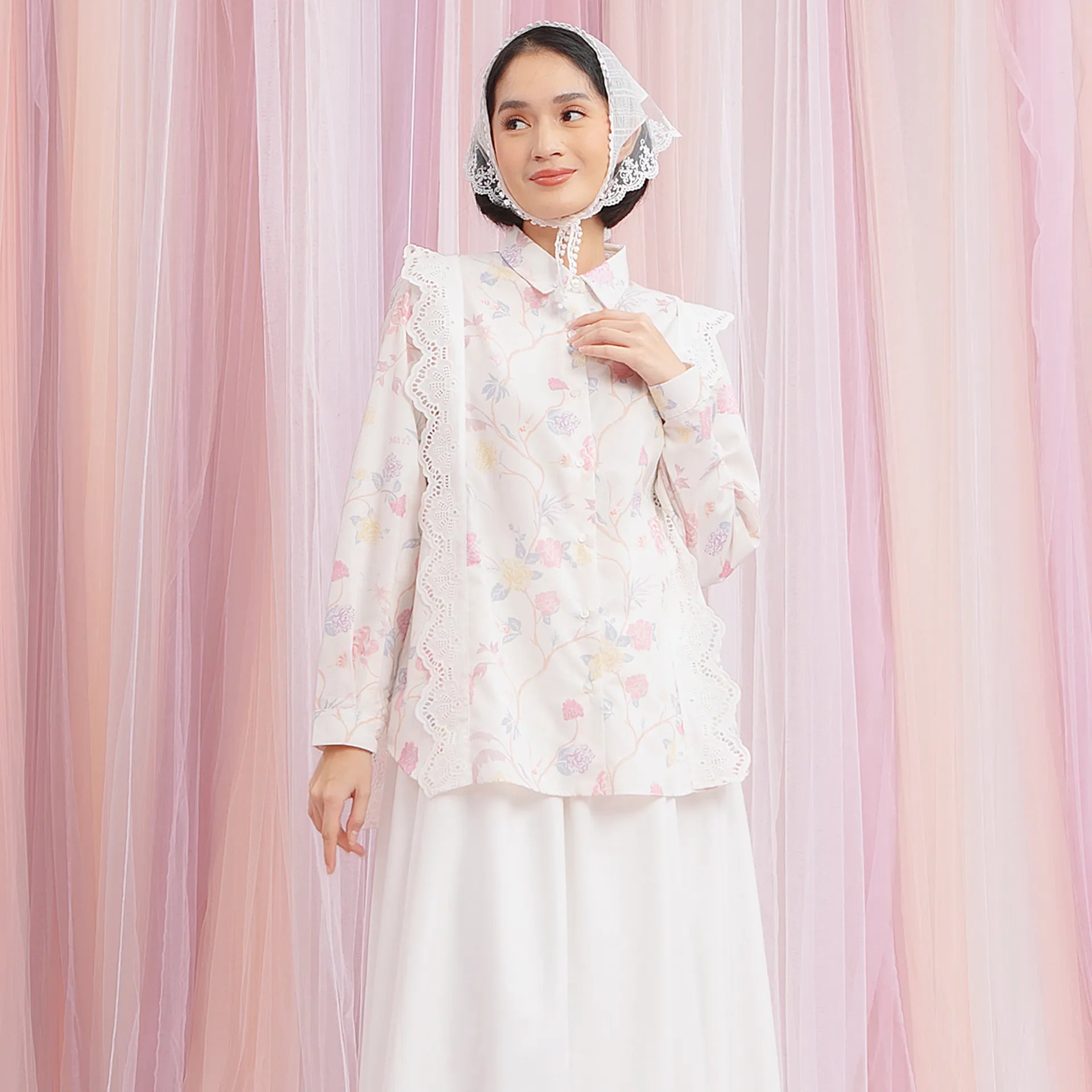 Ishanika Creme Top (Pre-Order) | HijabChic