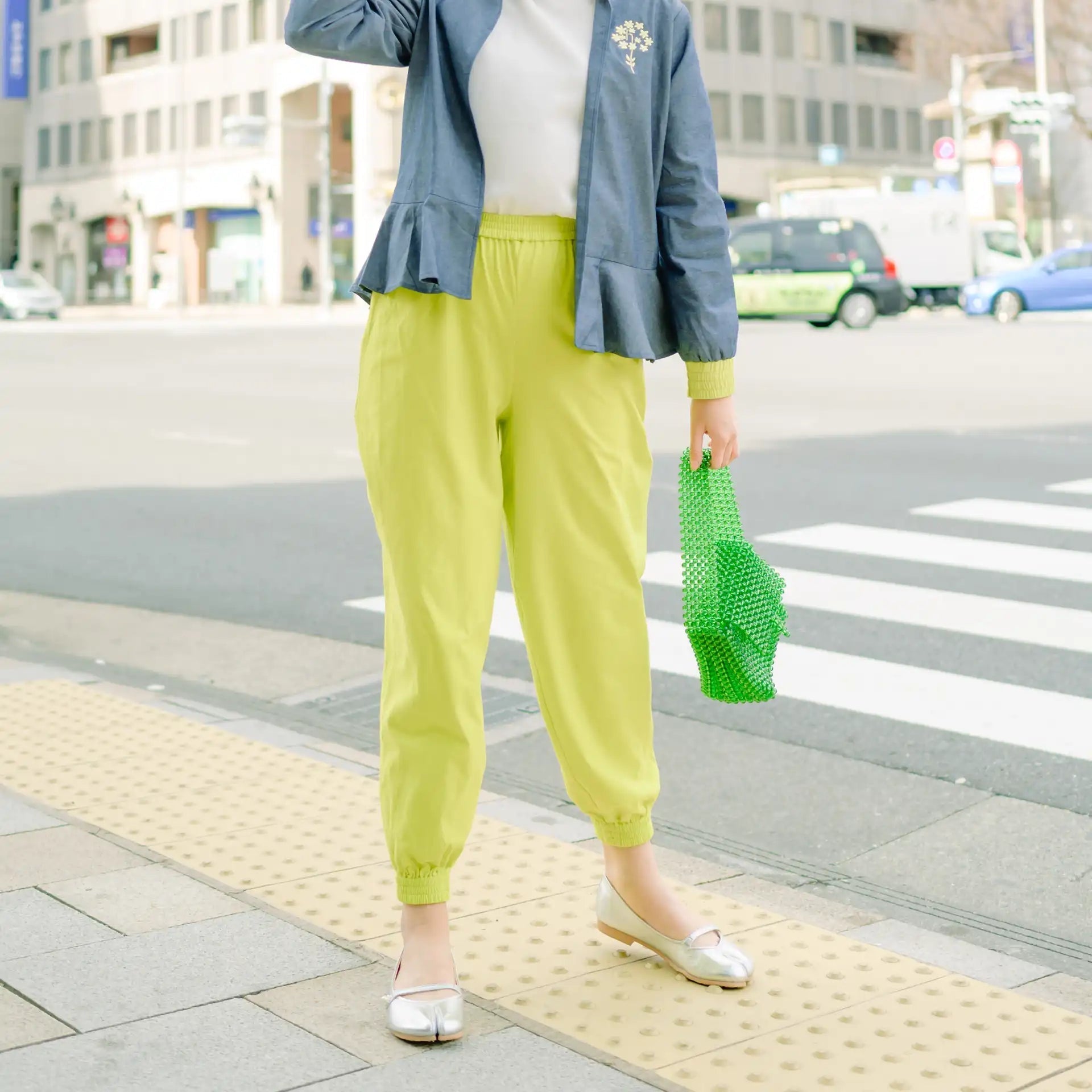 Inazawa Lime Green Pants | HijabChic