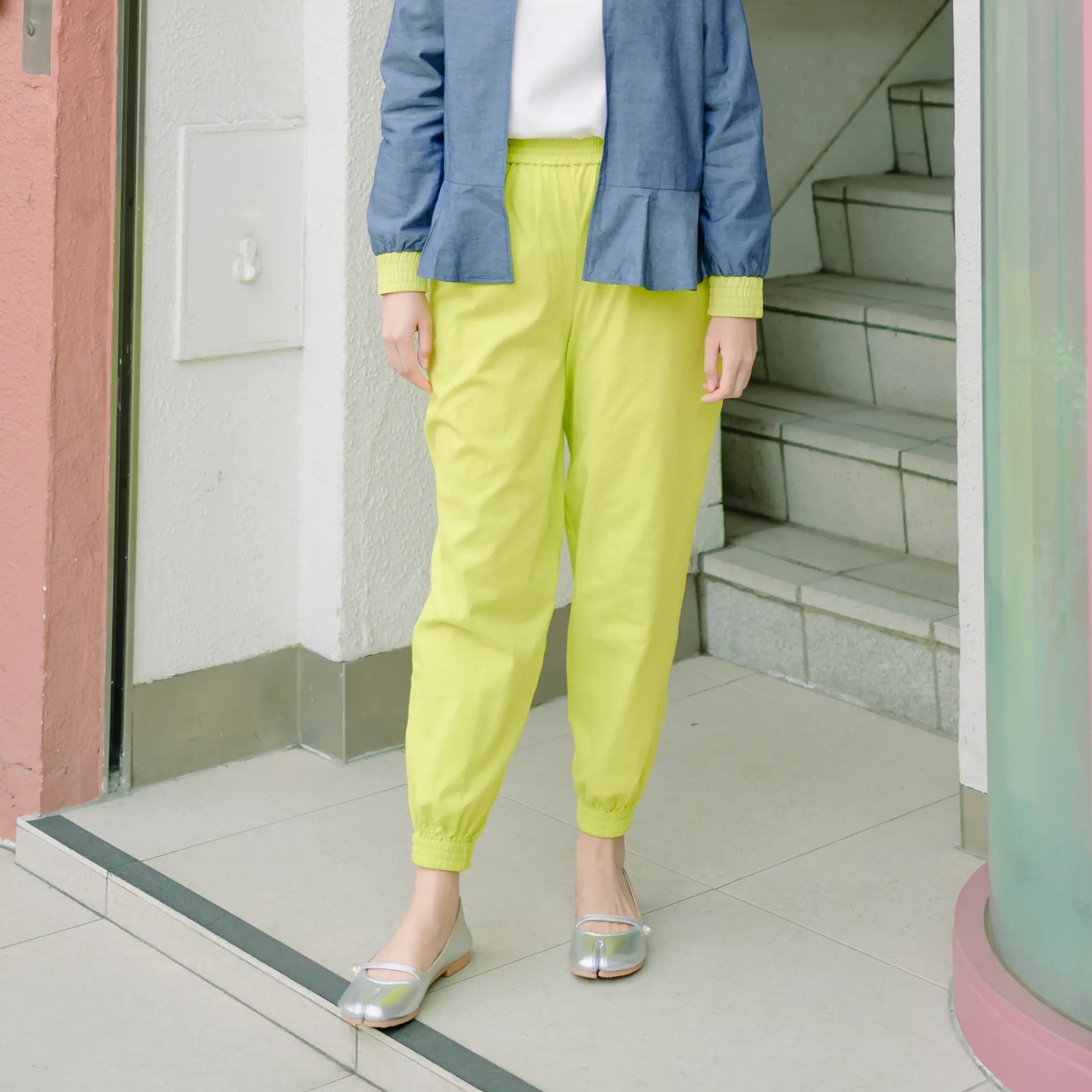 Inazawa Lime Green Pants | HijabChic