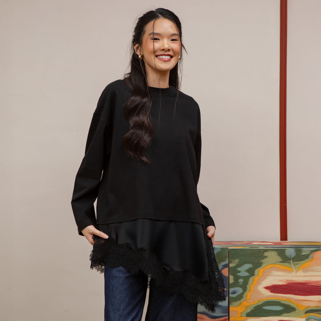 Kaluna Lace Black Top