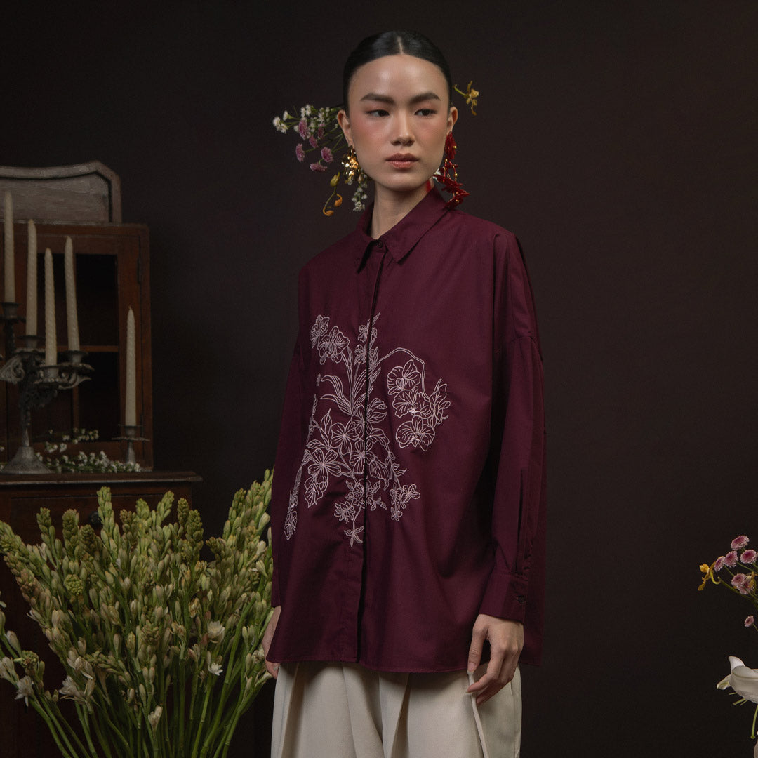 Kirana Maroon Top