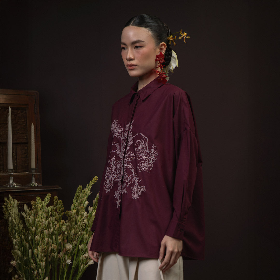 Kirana Maroon Top