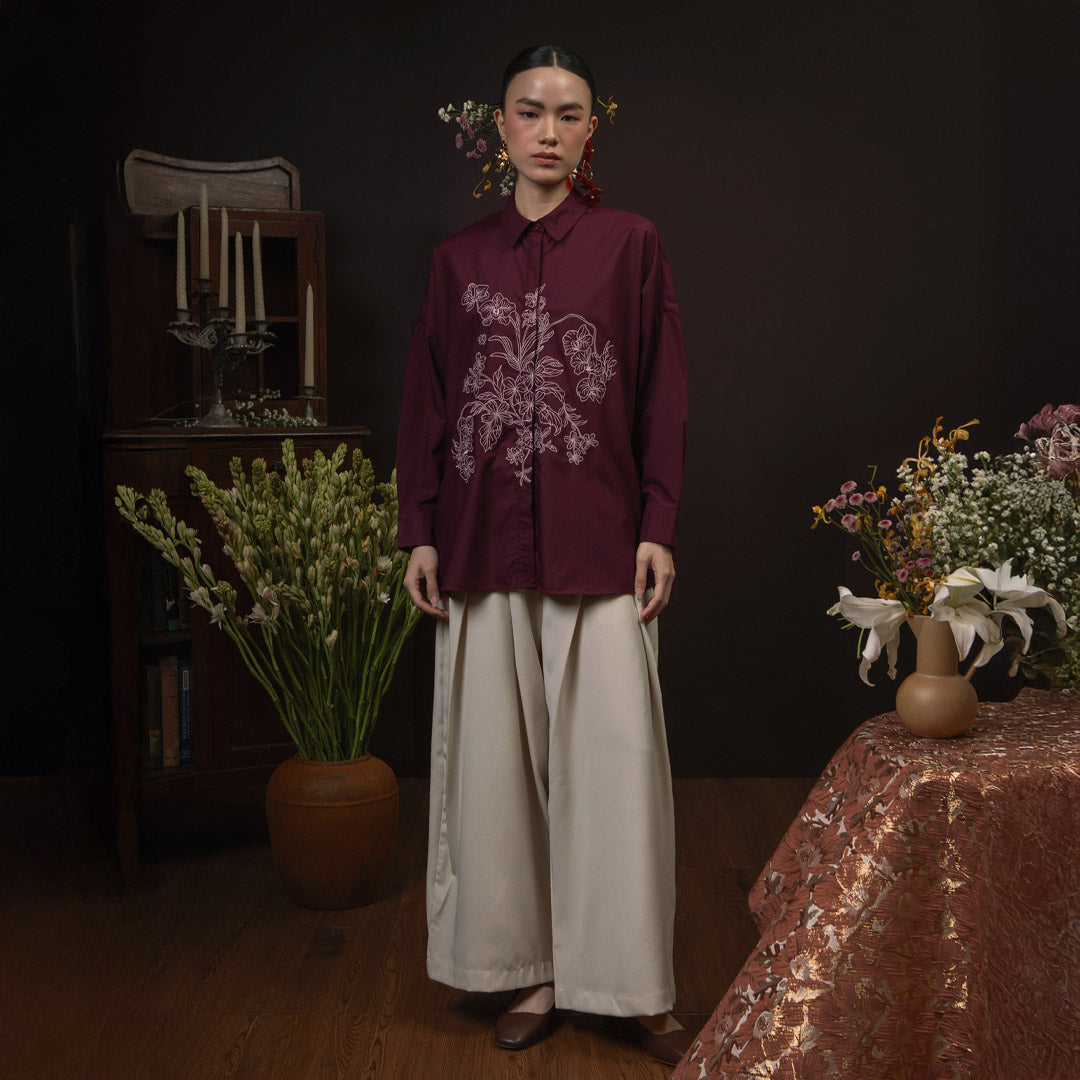 Kirana Maroon Top