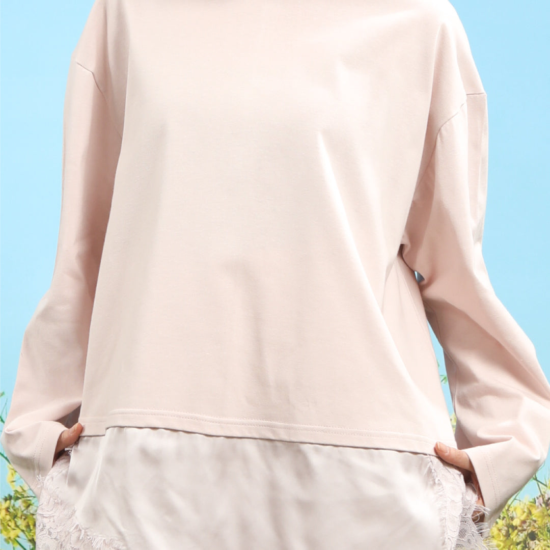 Kaluna Lace Baby Pink Top