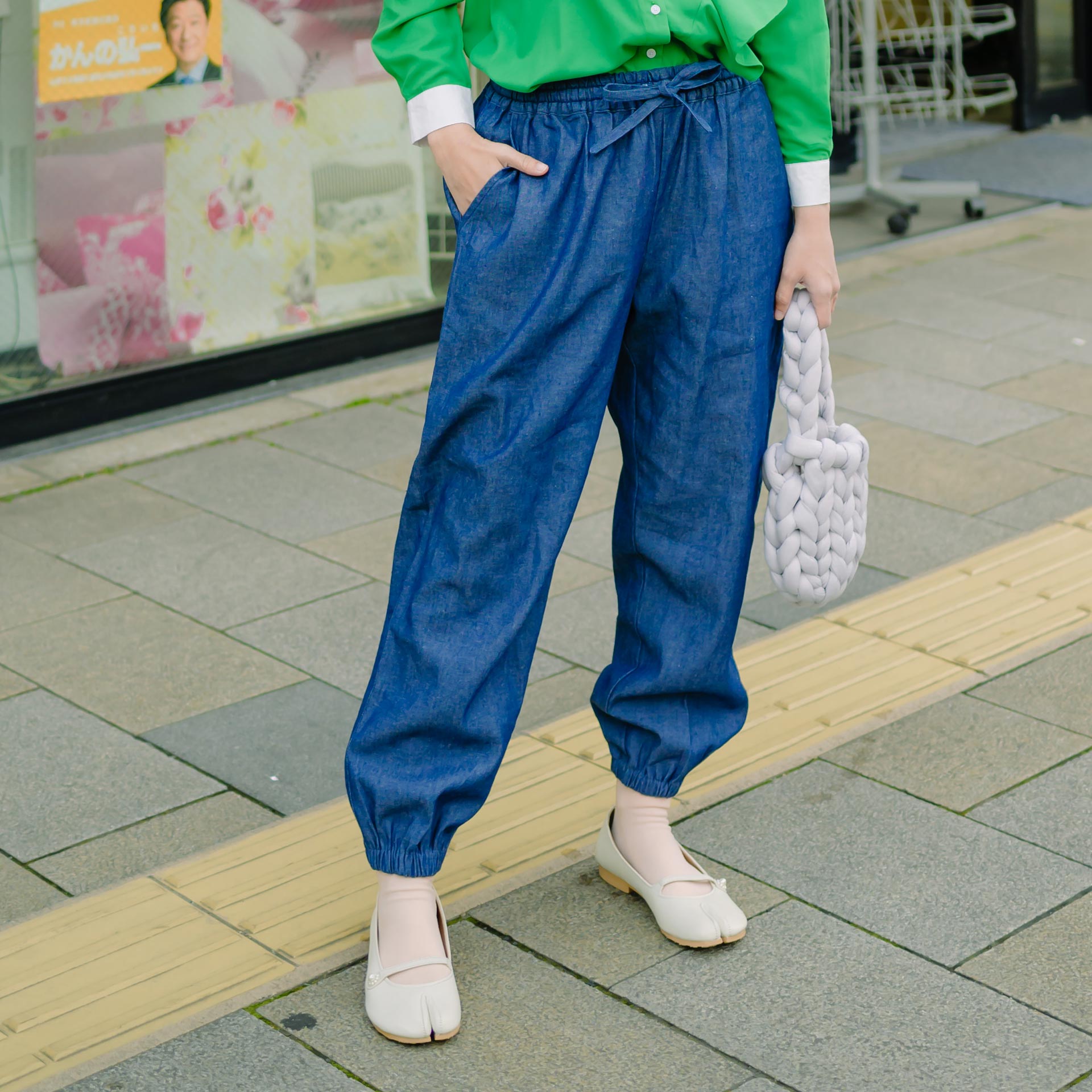 Kasugai Blue Denim Pants | HijabChic