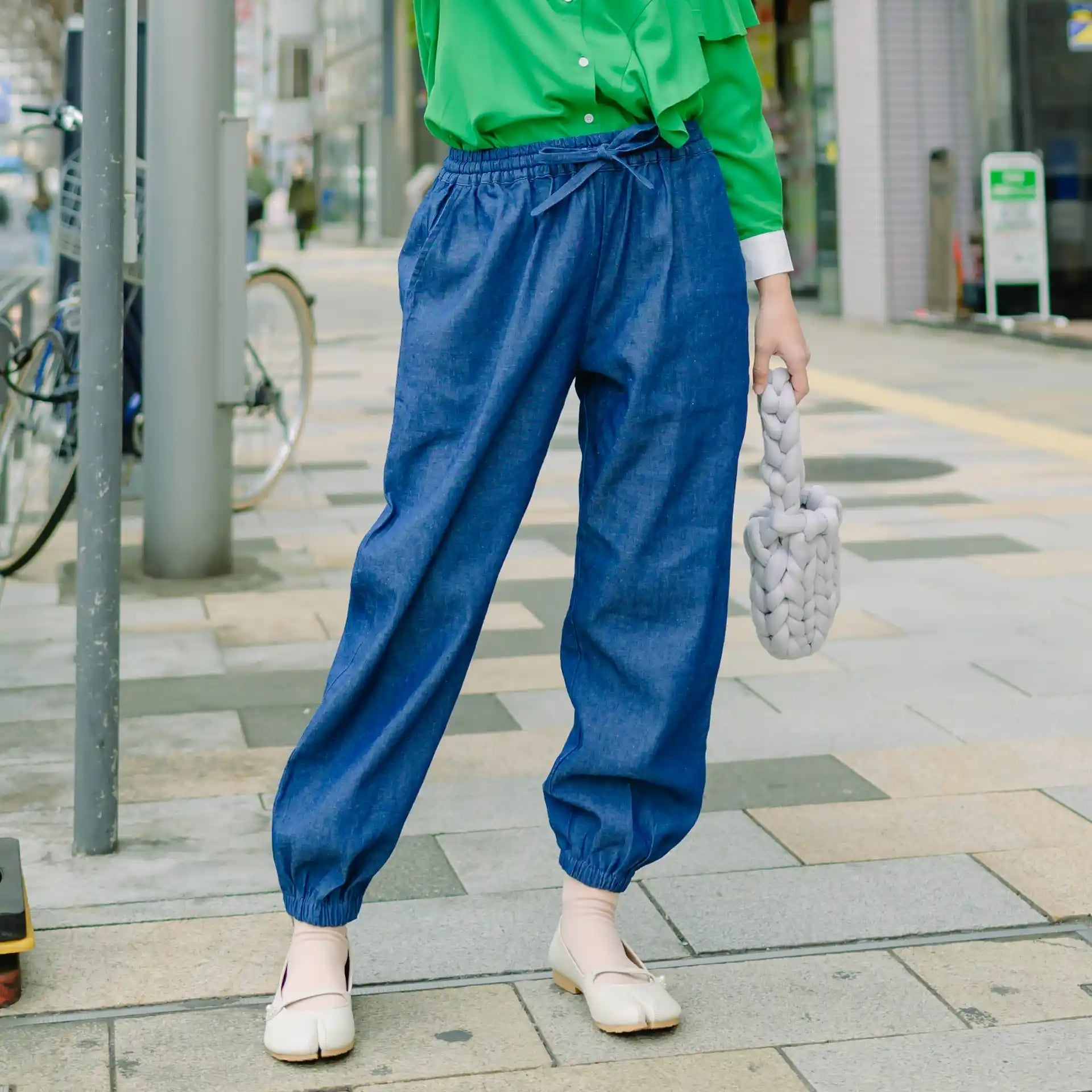 Kasugai Blue Denim Pants | HijabChic