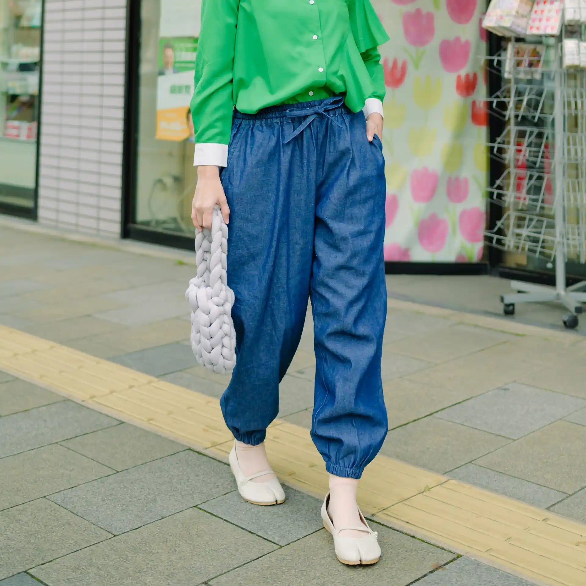 Kasugai Blue Denim Pants | HijabChic