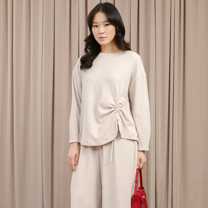 Lona Top - Atasan Knit Tali Serut Adjustable
