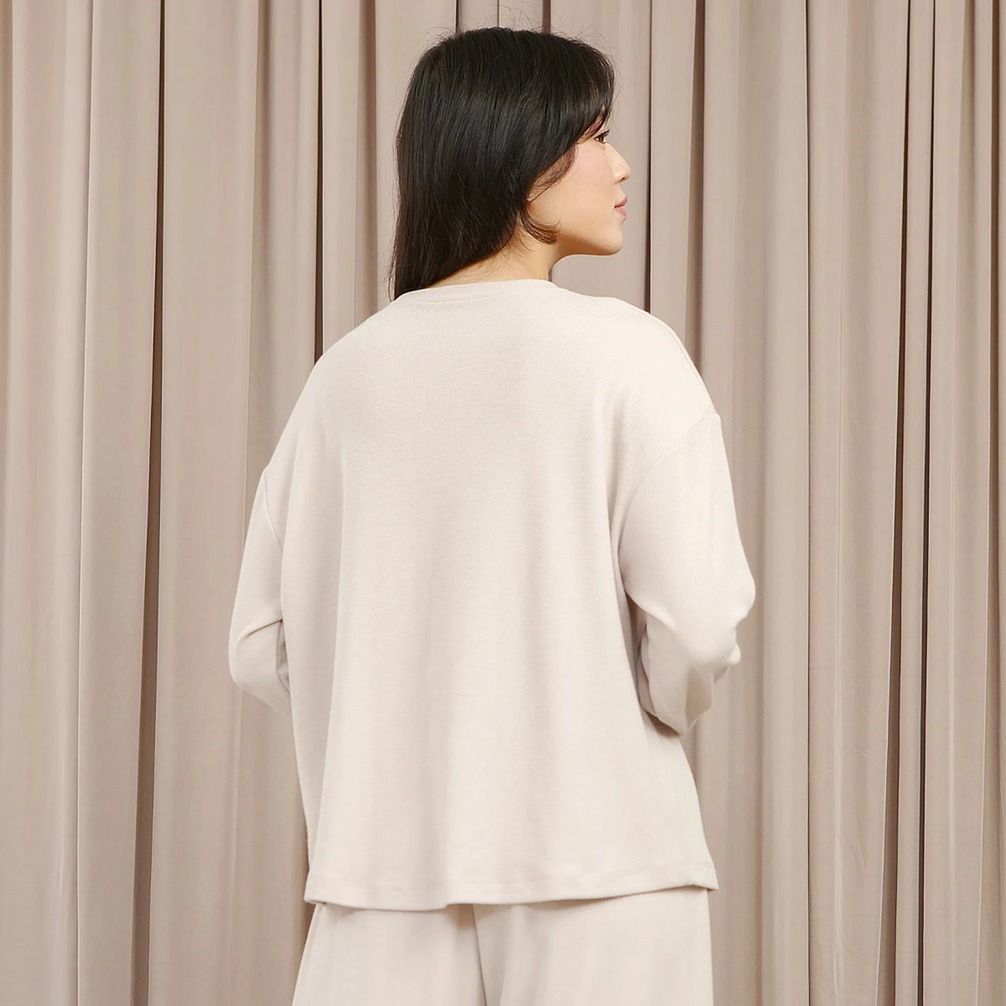 Lona Top - Atasan Knit Tali Serut Adjustable