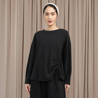 Lona Top - Atasan Knit Tali Serut Adjustable